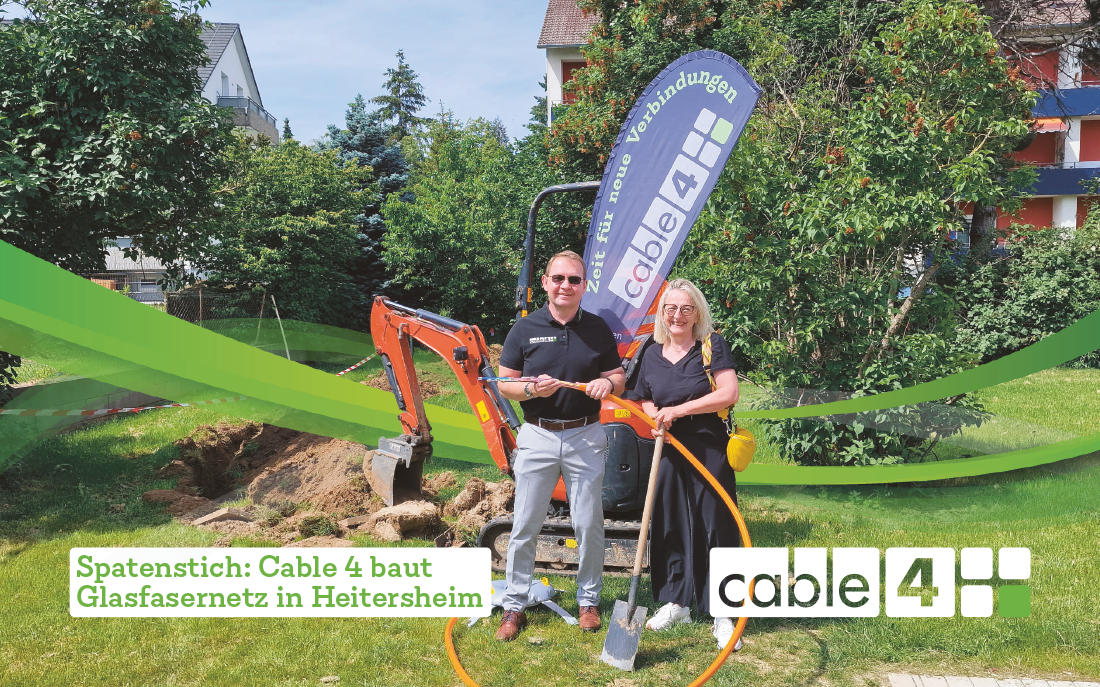 Cable 4 News: Spatenstich: Cable 4 baut Glasfasernetz in Heitersheim